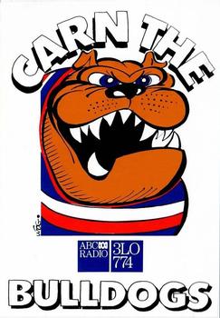 1990 ABC Radio 3LO AFL Stickers #NNO Bulldogs Front